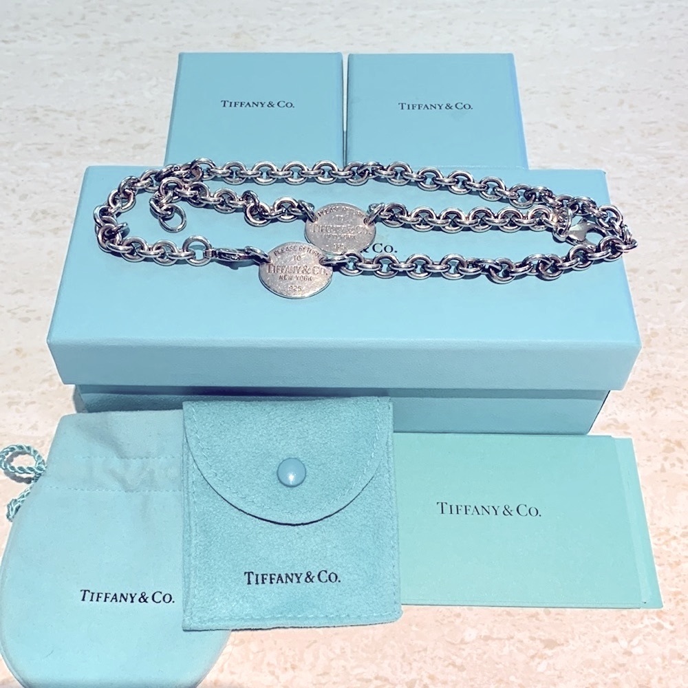 Tiffany & Co.100% selling Authentic SS selling SETS only Necklace & Bracelet❤️ - Picture 10 of 11
